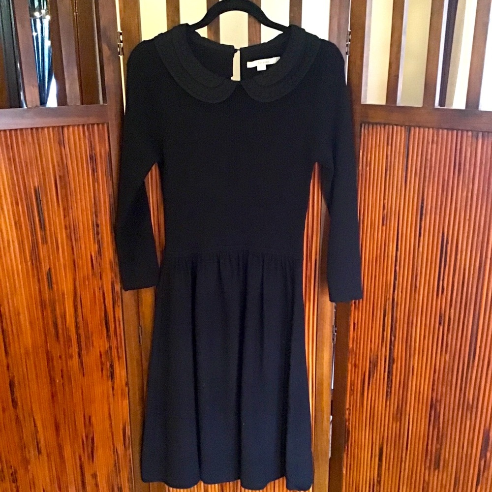 Boden Knit Dress with Decorative Collar